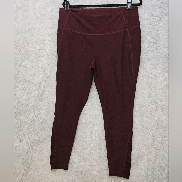 Mondetta Deep Burgundy Leggings With Pockets Xxl - Picture 7 of 16
